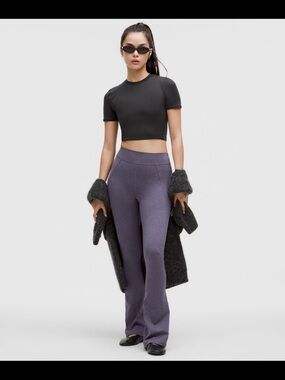 NWOT lululemon Soft Suedey Split Hem High Rise Flare Pant